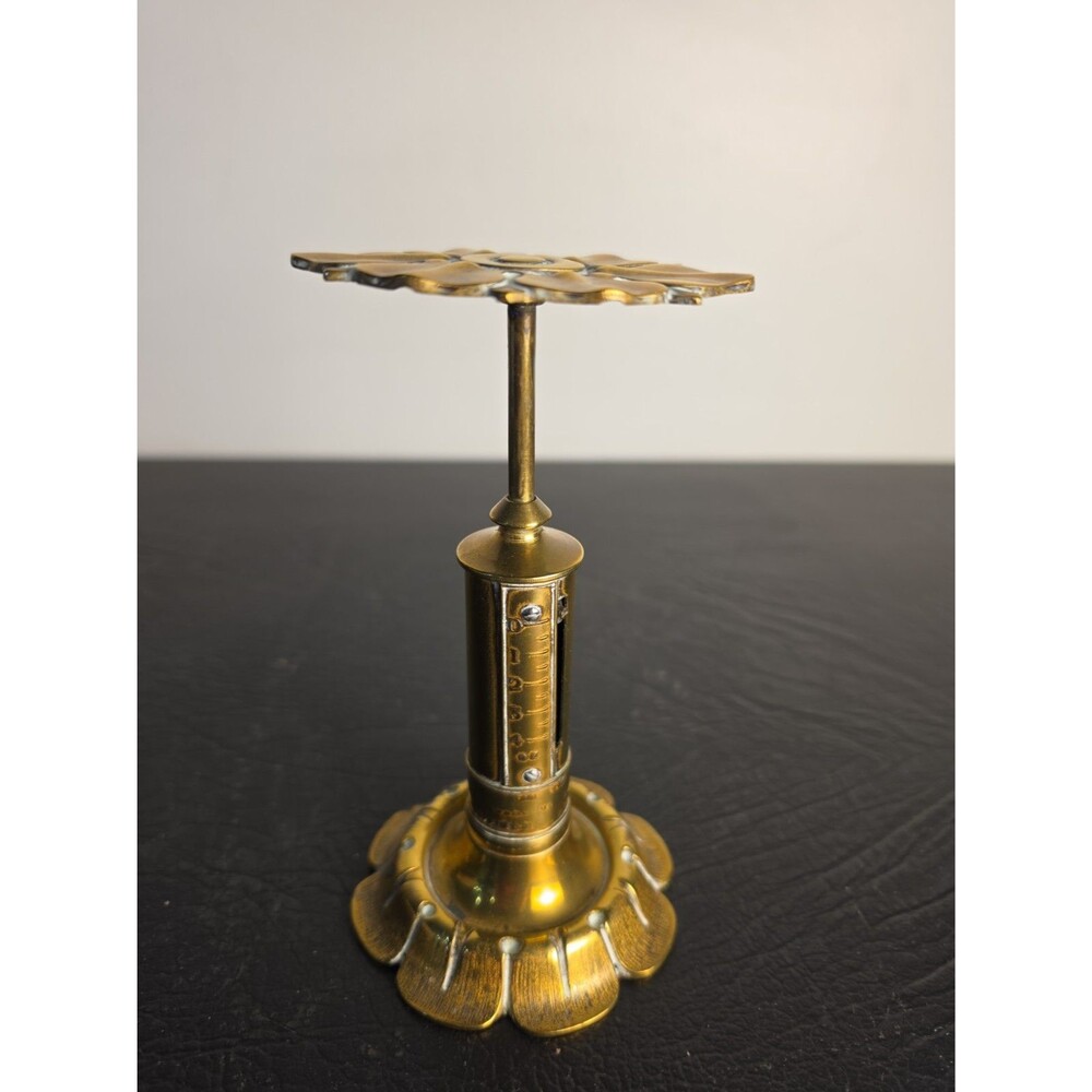 1840s Candlestick Spring Balance Postal Letter Scale RW Winfield Ornate RARE